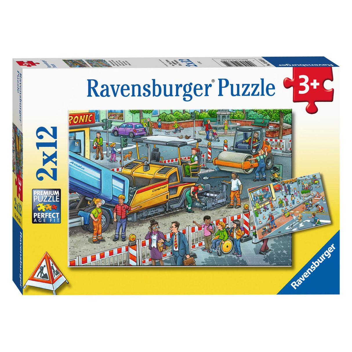 Ravensburger trabaja en la carretera Legwurzel 2x12 piezas