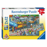 Ravensburger trabaja en la carretera Legwurzel 2x12 piezas