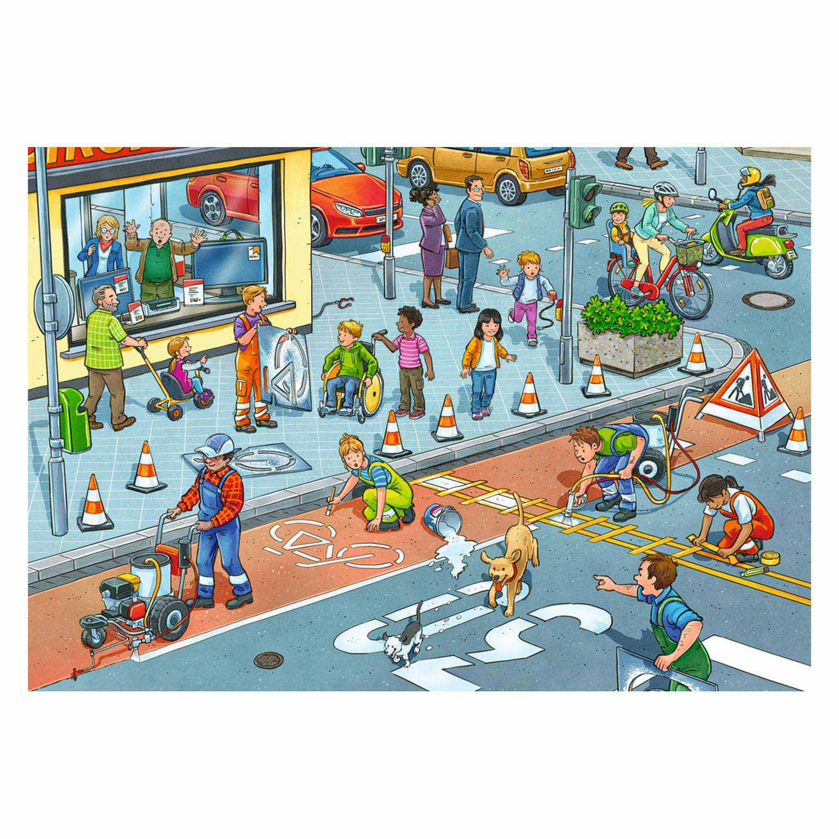 Ravensburger trabaja en la carretera Legwurzel 2x12 piezas