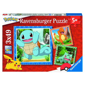 Pokémon Ravensburger: Charmander, Bulbasaur e Squirtle