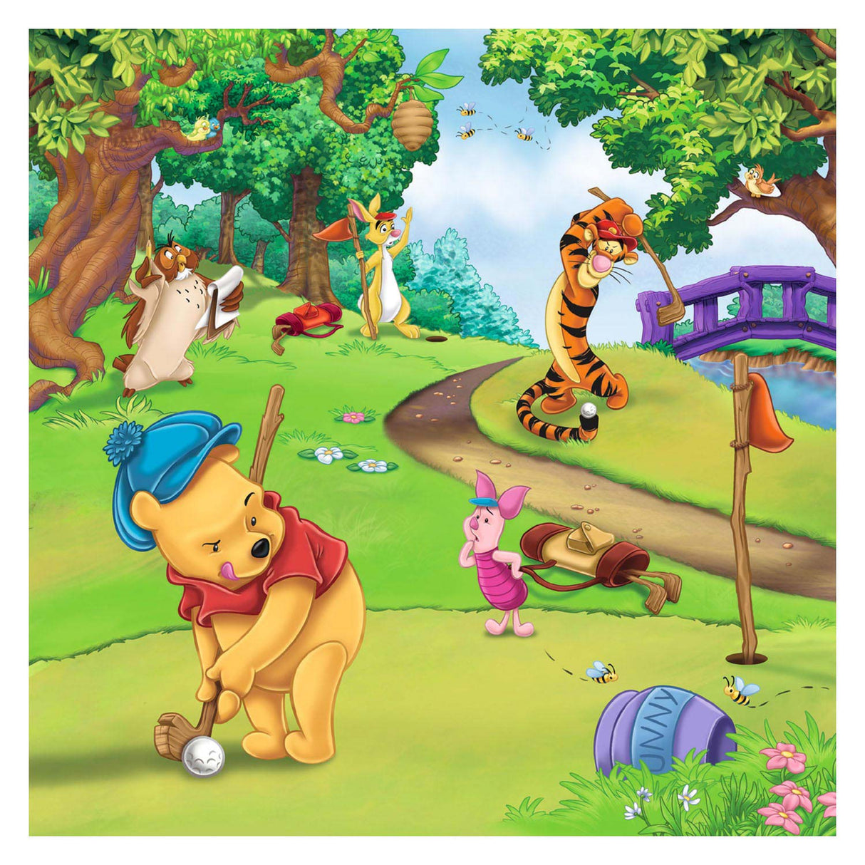Ravensburger - Winnie de Pooh SportDag 3x49st.
