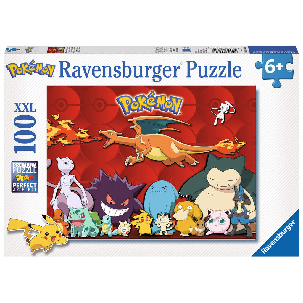 Ravensburger pokémon puzzle, 100 pcs. xxl