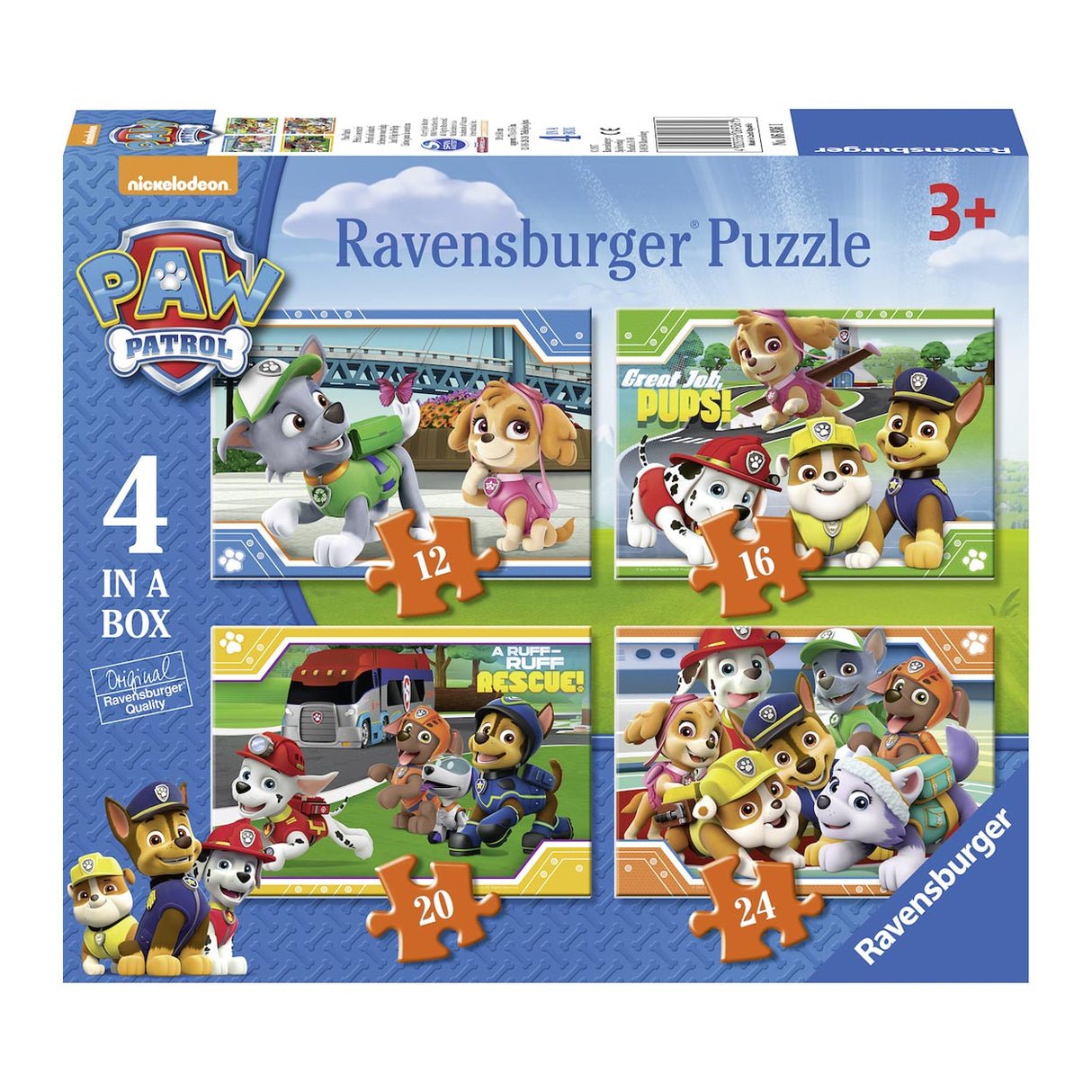 Ravensburger - Paw Patrol Puzzle 4in1