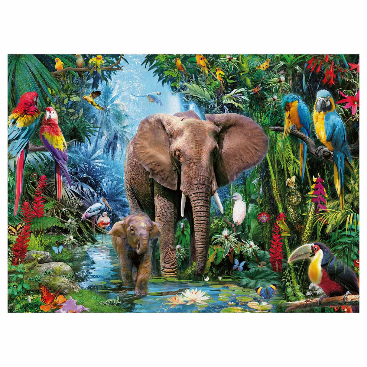 Ravensburger - Elephants in the Jungle 150 pieces XXL