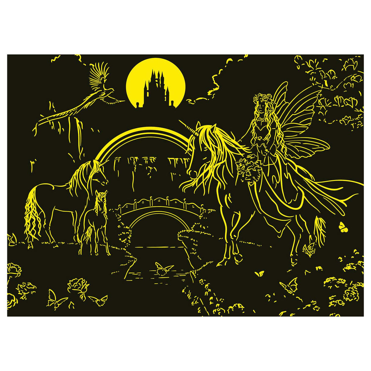 Ravensburger - Magical Unicorn Night 200 kusov XXL