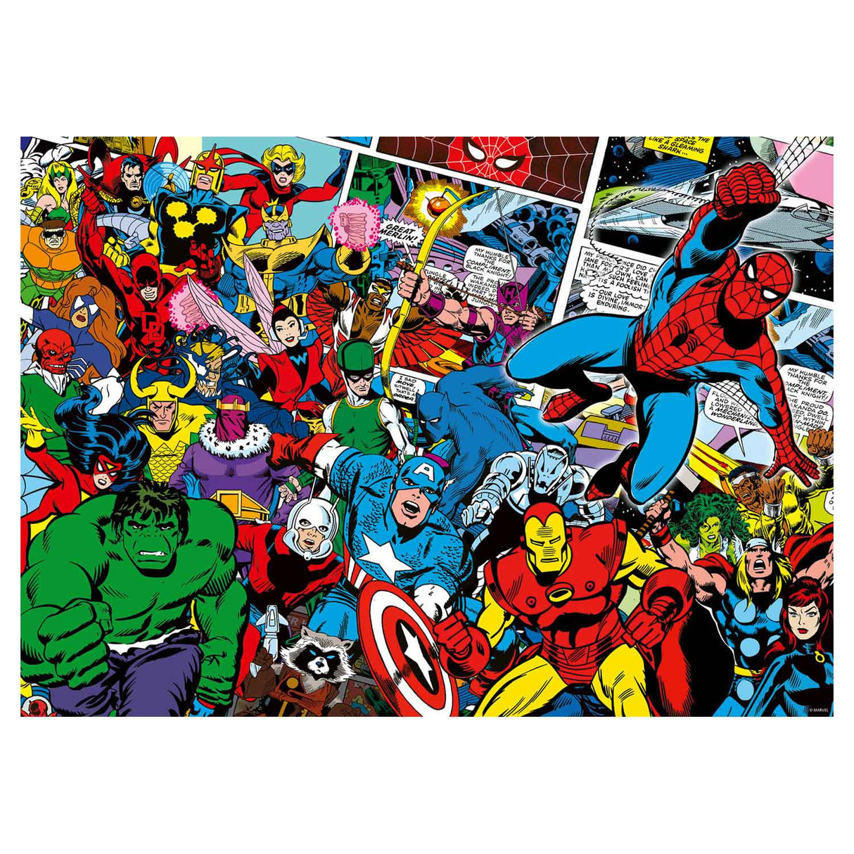 RAVENSBURGER - SPEADE PUZLER MARVEL SUPERROWEES 1000ST.