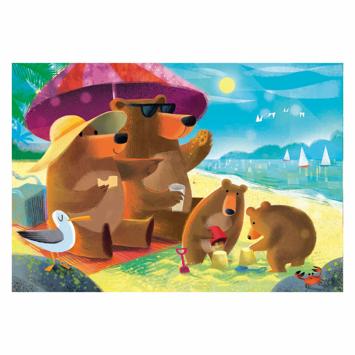Ravensburger palapeli karhun perheloma - 2x24 kpl.