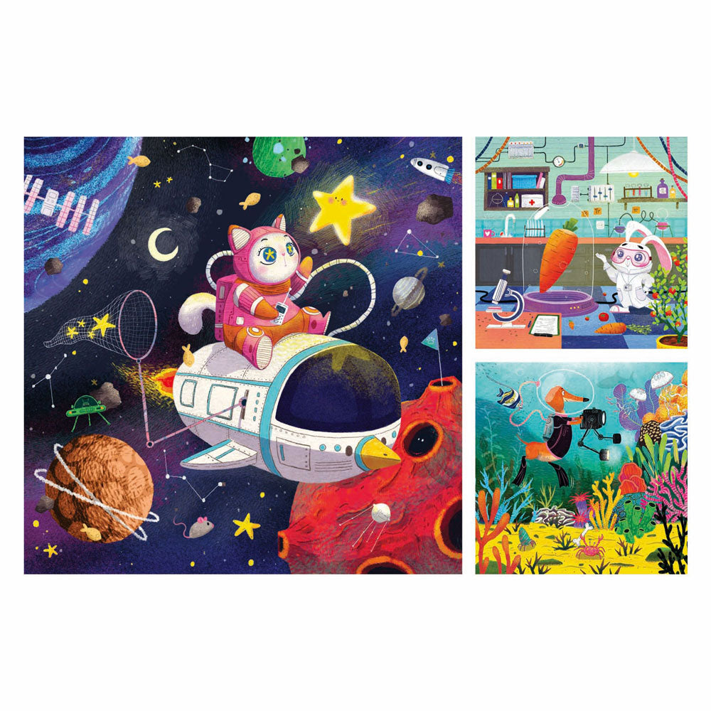 Ravensburger jigsaw puzzle animals explorers - 3x49 pcs.