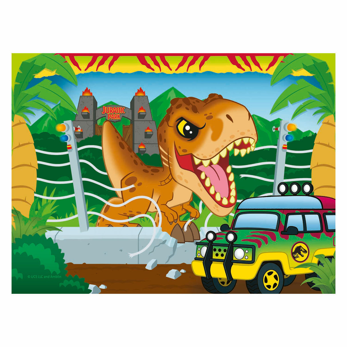 Ravensburger legpuzzel jurassic world explorers - 4 puzzels