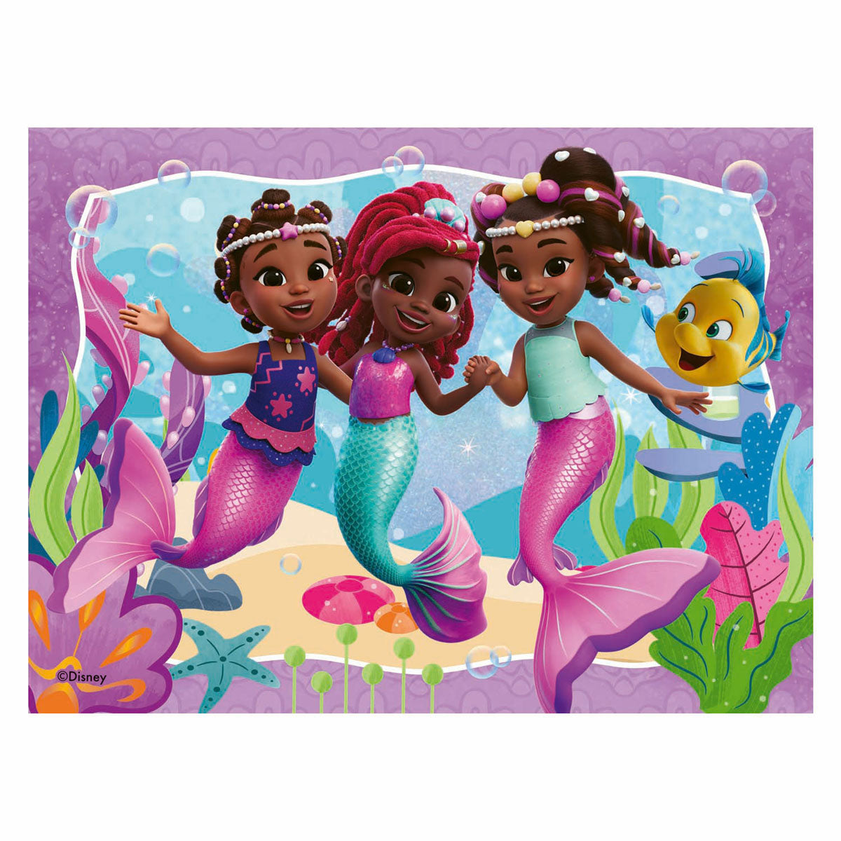 Quebra-cabeça Ravensburger disney junior ariel - 4 quebra-cabeças