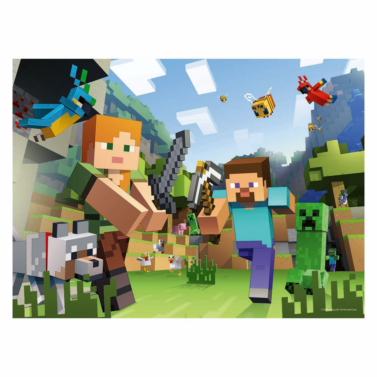 Ravensburger Minecraft Puzzle - 100 Pieces XXL