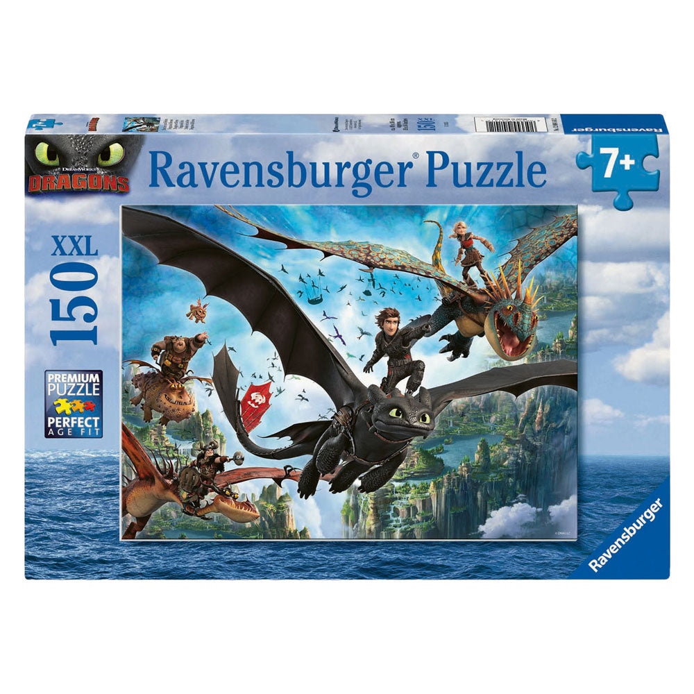 Ravensburger quebra-cabeça dragões e heróis - 150 unid. xxl