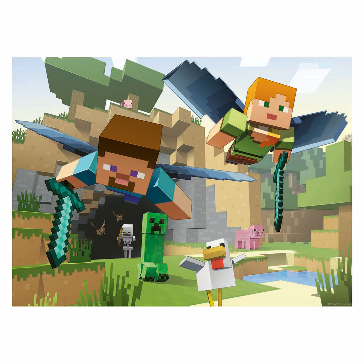 Ravensburger Minecraft Adventures Puzzle - 200 pcs. XXL