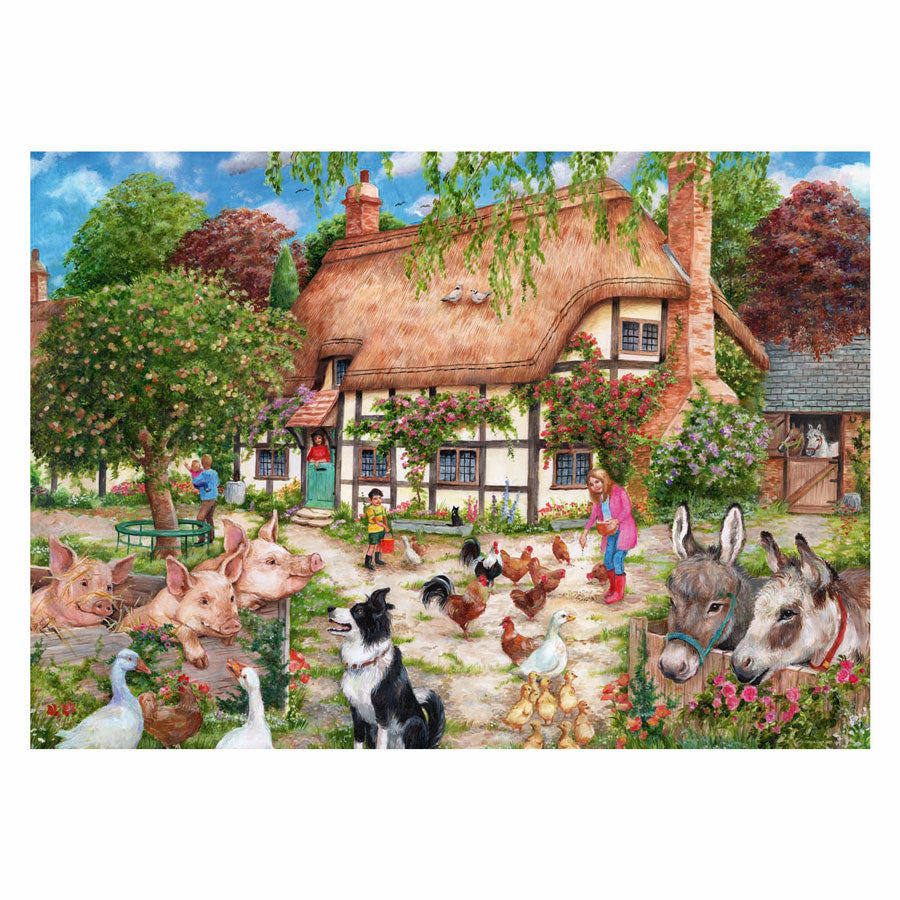 Ravensburger legpuzzel cottage boerderij - 1000st.