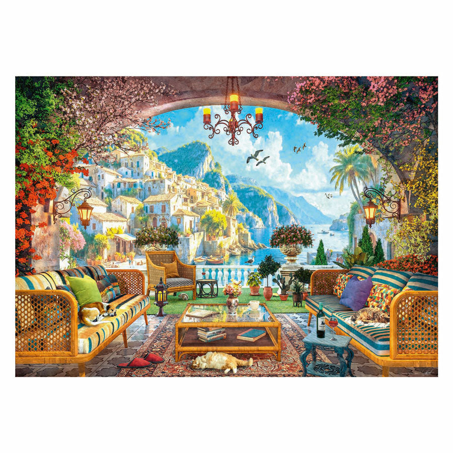 Ravensburger puzzle Mediterranean terrace view 1000 pieces