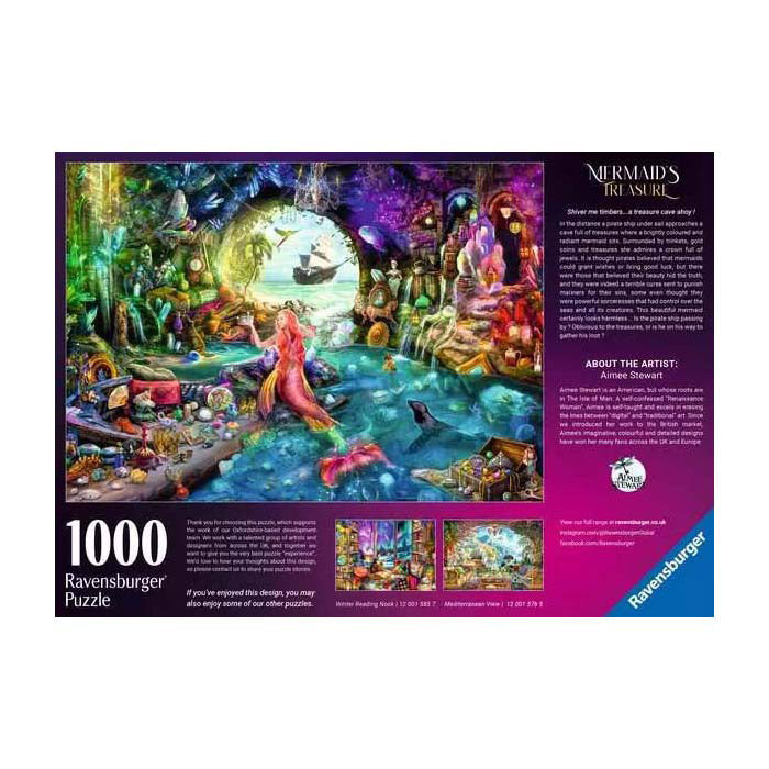 Ravensburger puzzle mermaids treasure 1000 pieces