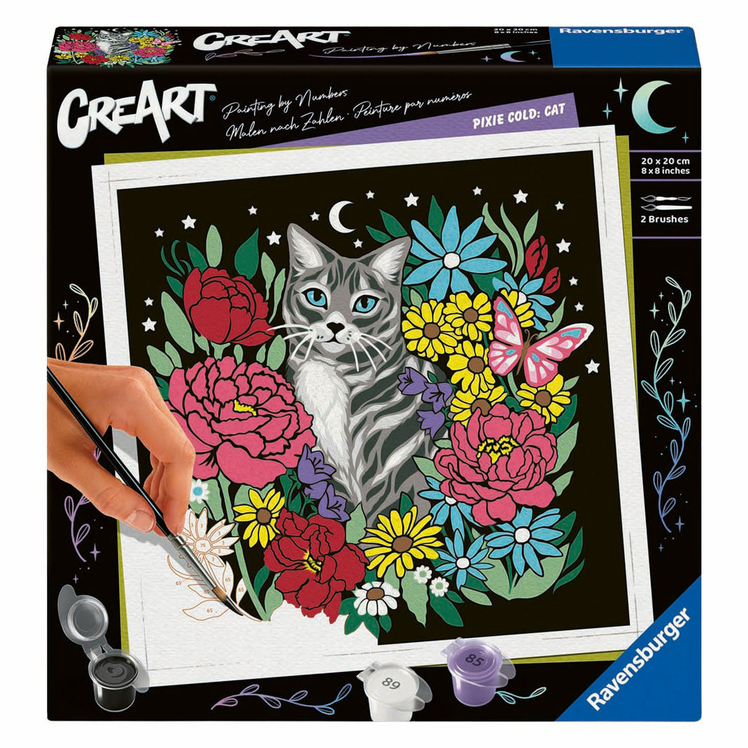 Ravensburger creart pixie cold paint by number - cat