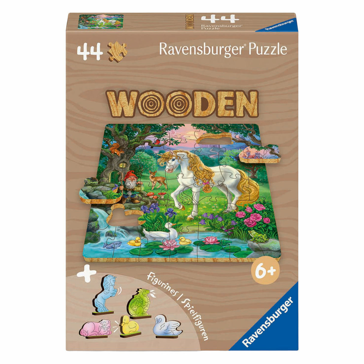 Ravensburger Holz Puzzel Eenhoorn - 44 Stéck.