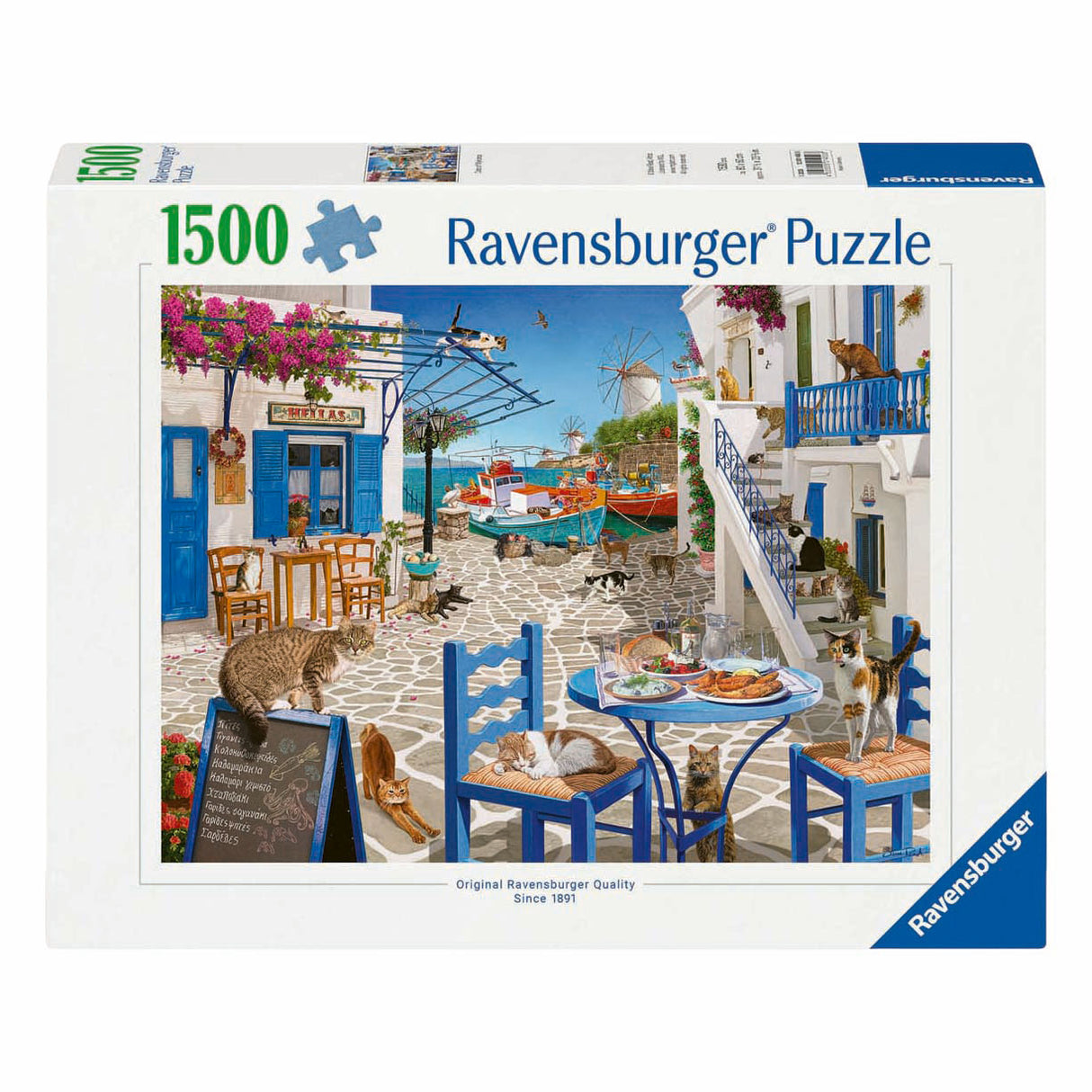Puzzle Ravensburger gatti di Mykonos 1500 pezzi