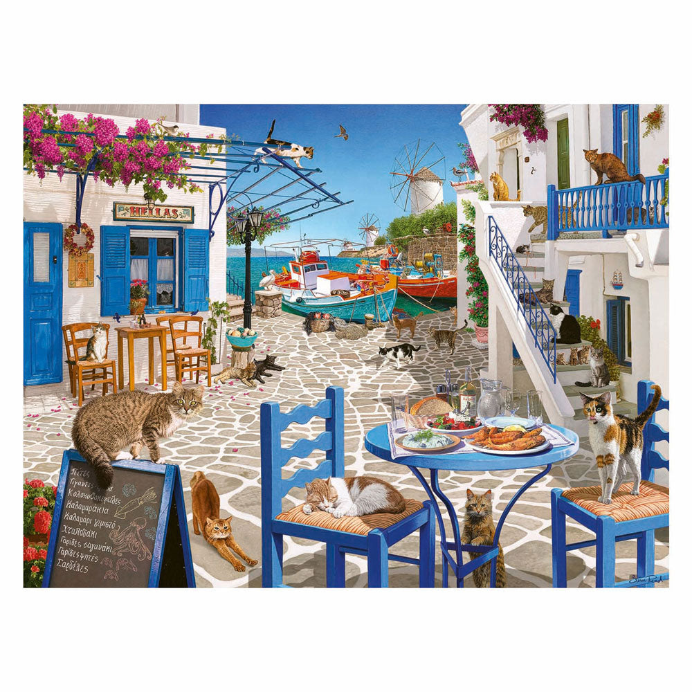 Puzzle Ravensburger Koty z Mykonos 1500 elementów