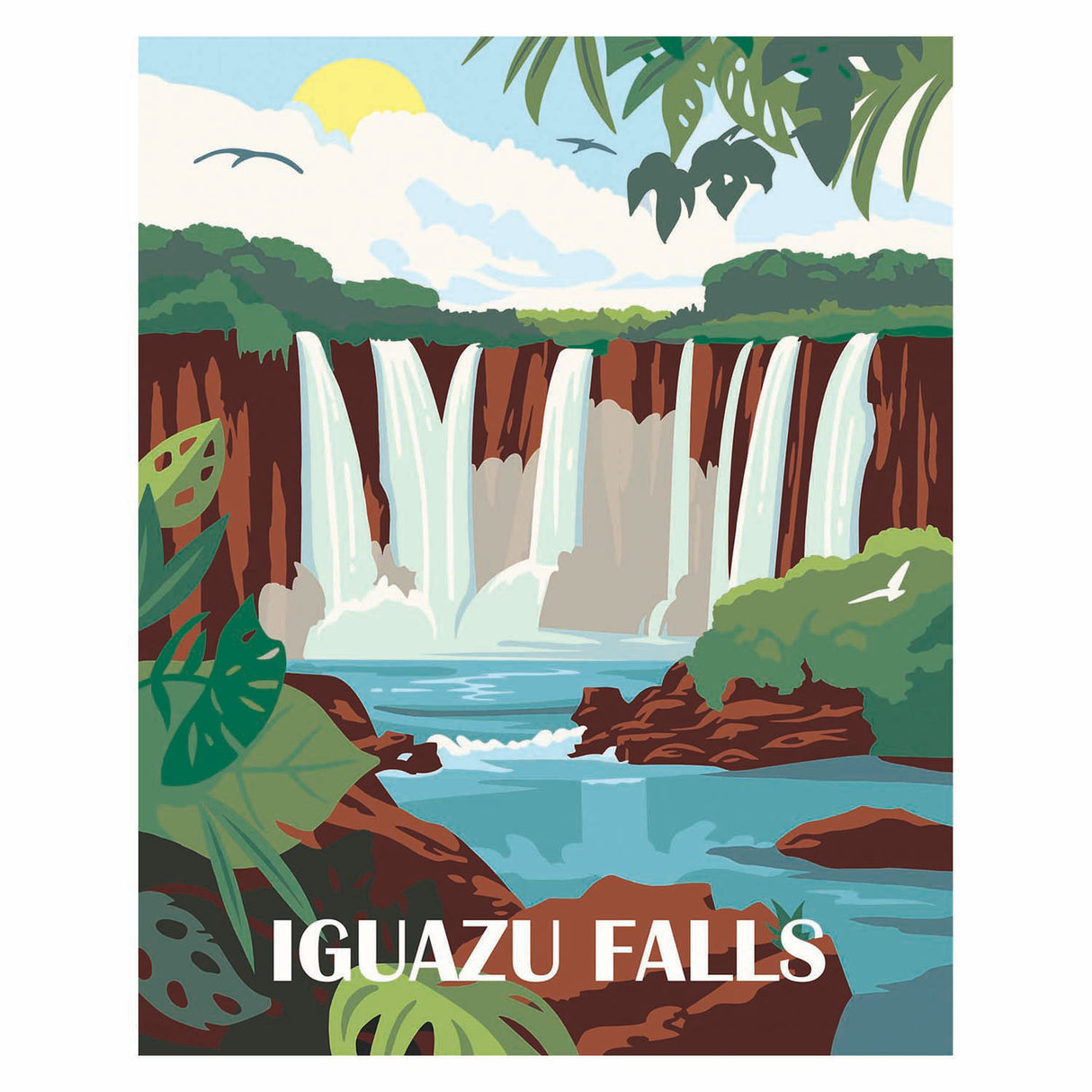 Ravensburger creart målar efter nummer - iguazu vattenfall