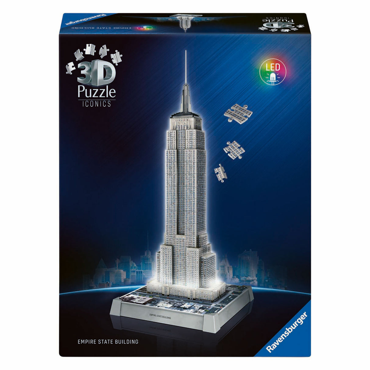 Ravensburger 3d puzzel iconics empire state building - met licht - 241st.