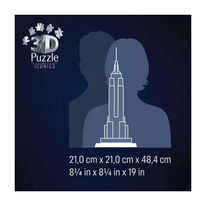 Ravensburger 3D puzzle iconics empire state building - with light - 241st.