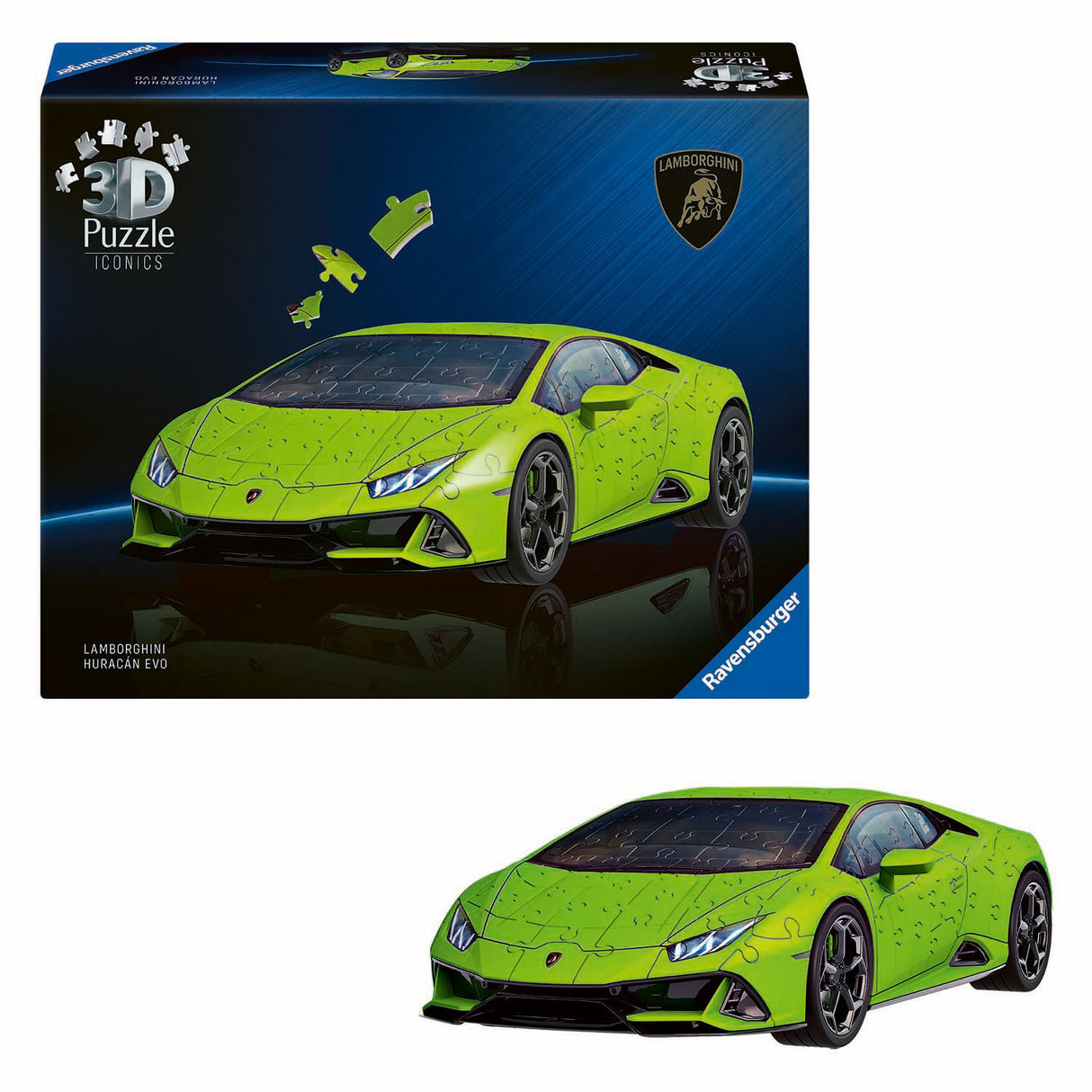 Ravensburger 3d puzzel iconics lamborghini huracan evo - 158st.
