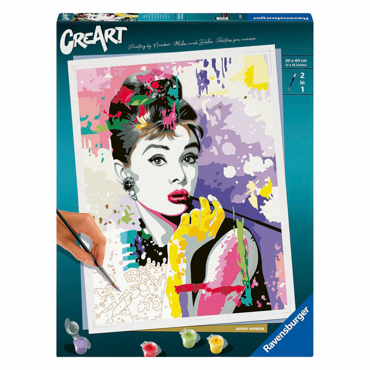 Ravensburger creart maling efter nummer - audrey hepburn