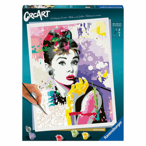 Ravensburger creart maling efter nummer - audrey hepburn
