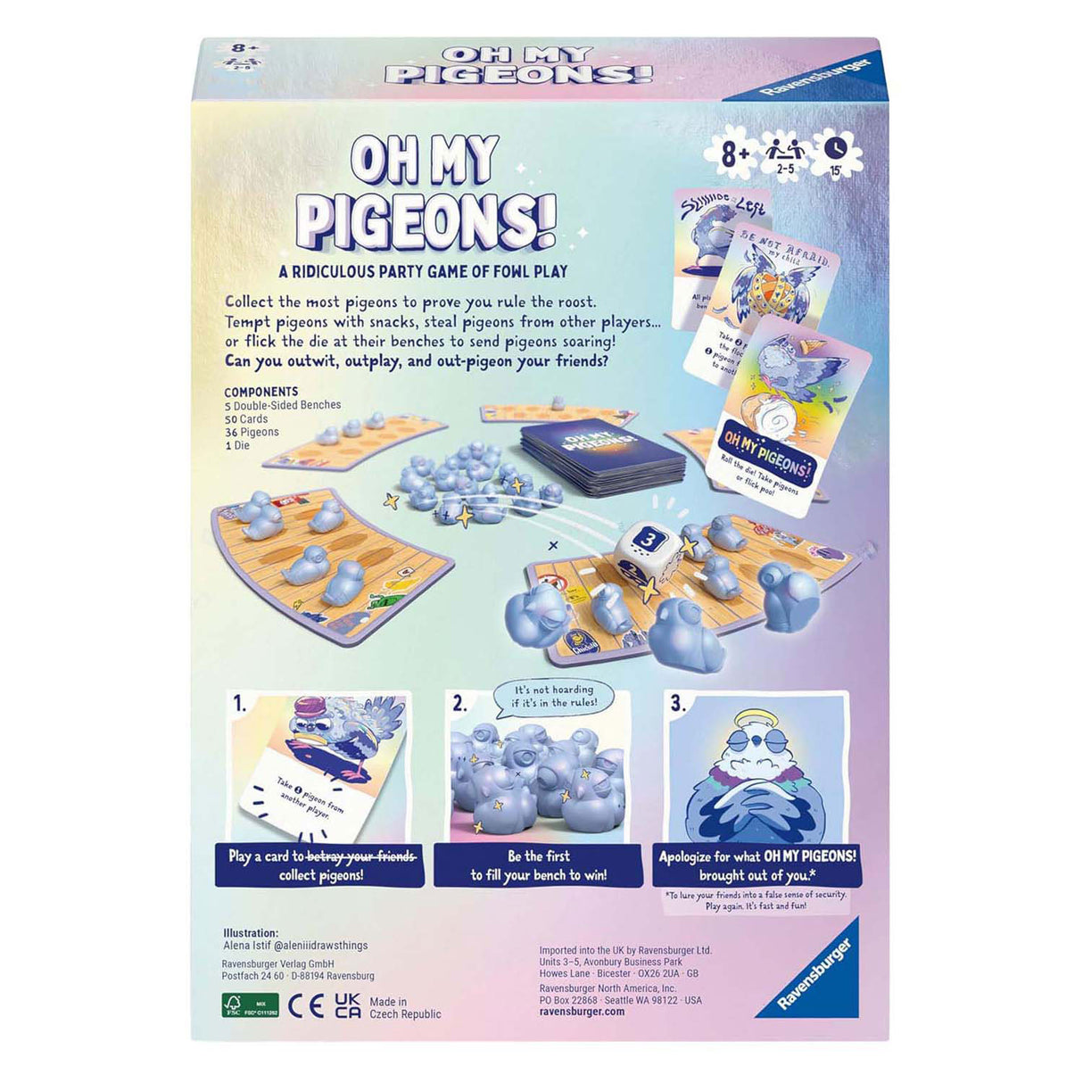 Ravensburger Oh My Pigeons Game - 2-5 Players