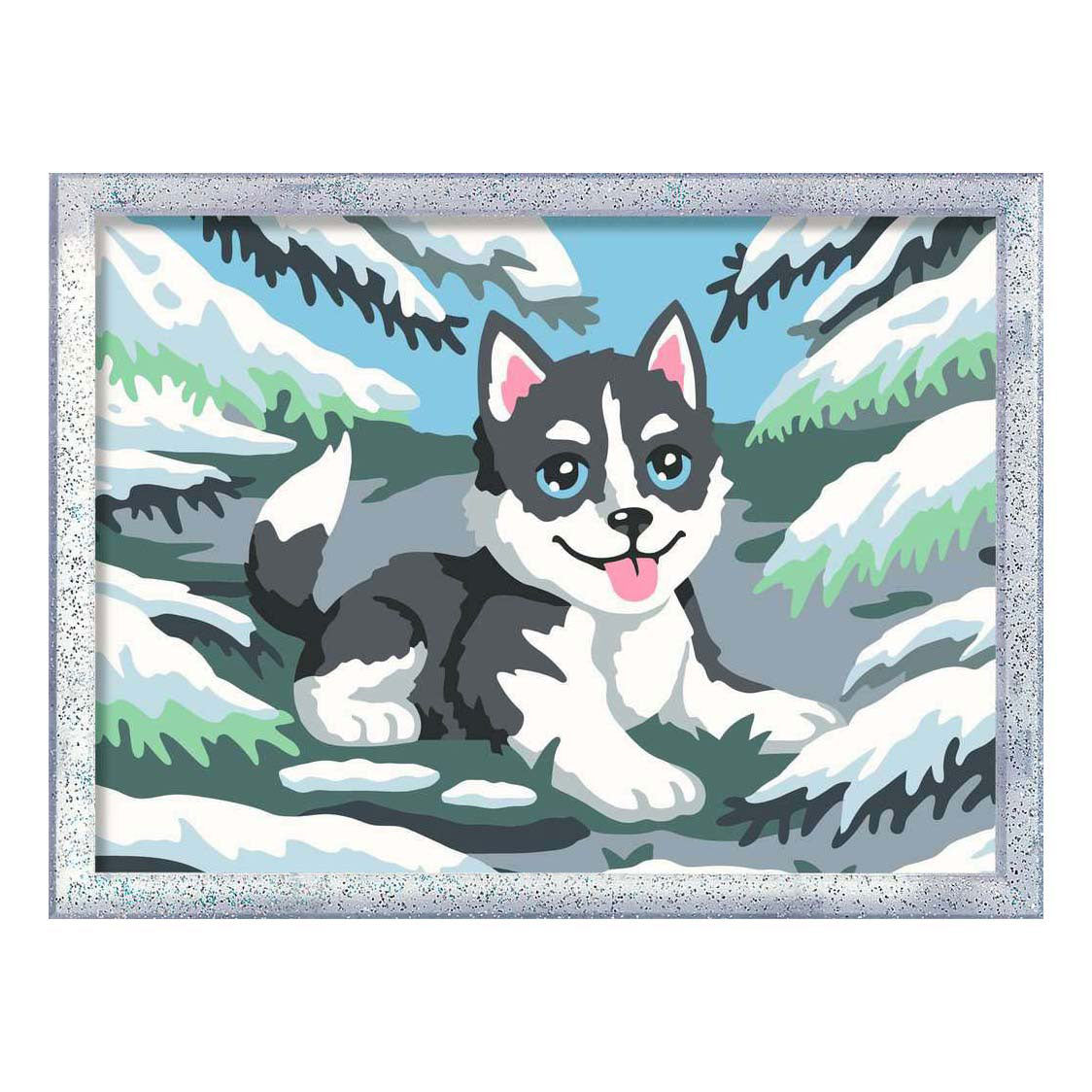 Ravensburger CreArt Paint by Number - Naughty Husky