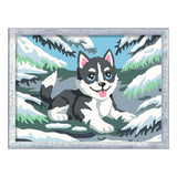 Ravensburger CreArt Paint by Number - Naughty Husky