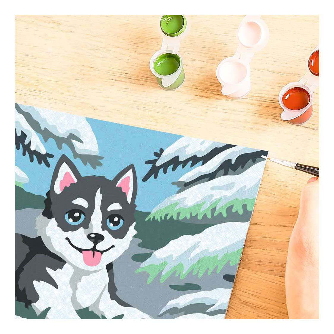 Ravensburger CreArt Paint by Number - Naughty Husky