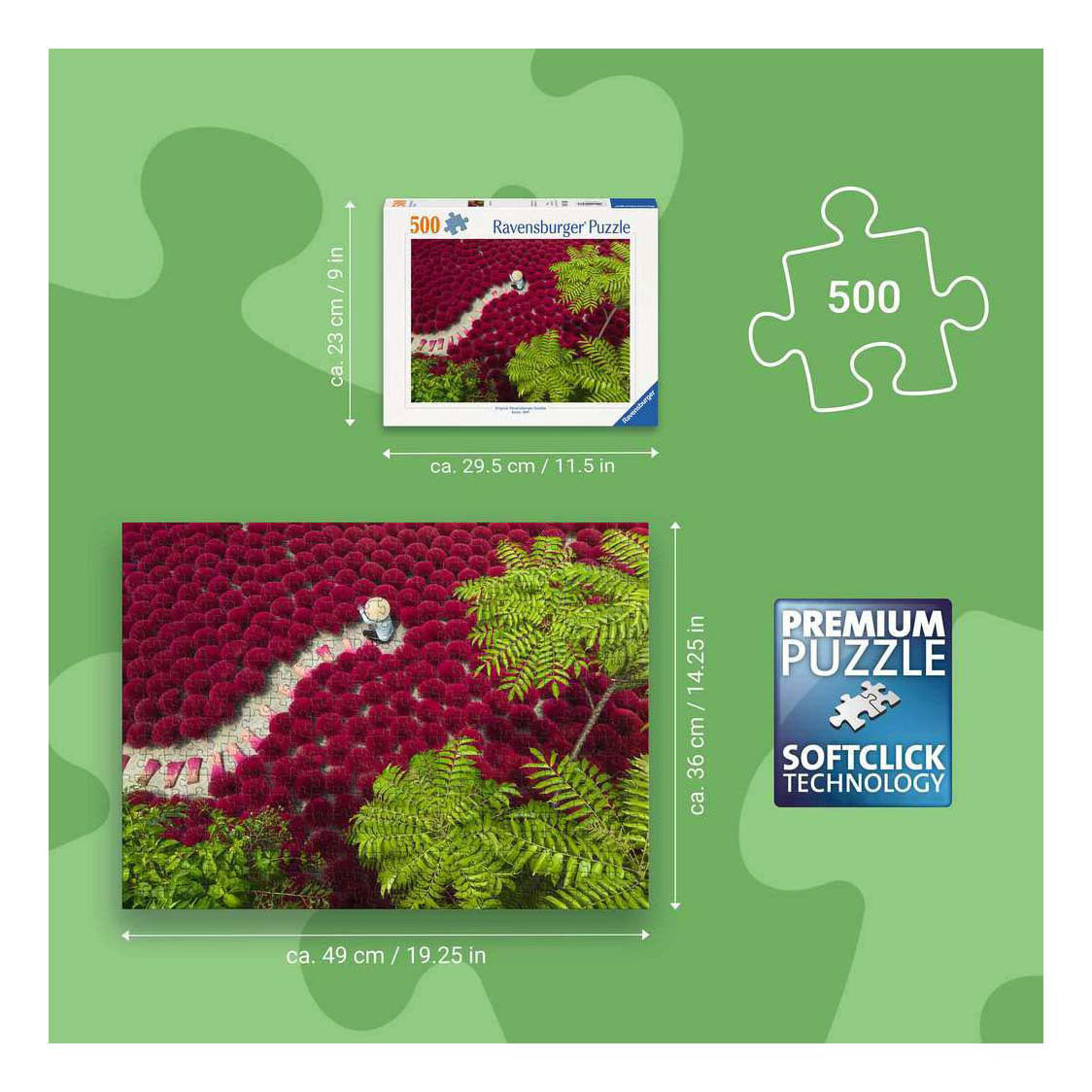 Ravensburger palapeli punainen meri - 500 kpl.
