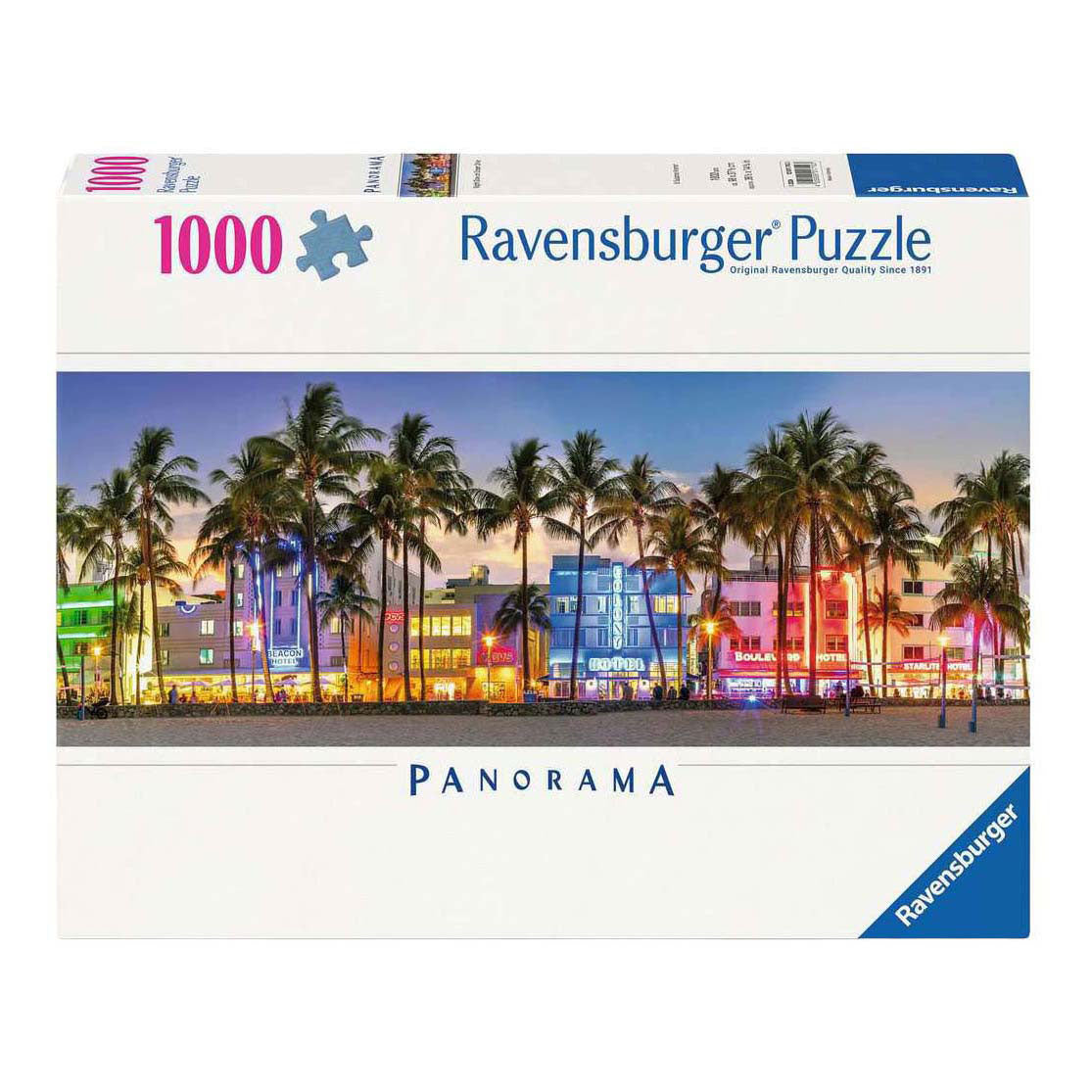 Ravensburger Jigsaw Puzzle Night Glow on Ocean Drive - 1000 pcs.