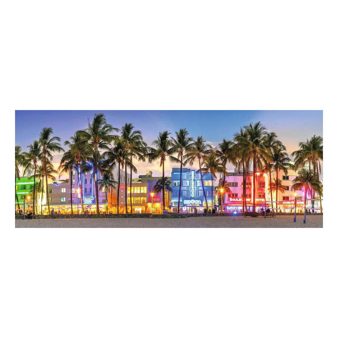 Ravensburger Jigsaw Puzzle Night Glow on Ocean Drive - 1000 pcs.
