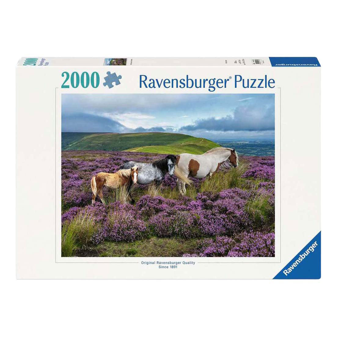 Ravensburger Jigsaw Puzzle Wild Horses in the Heather - 2000 pieces.
