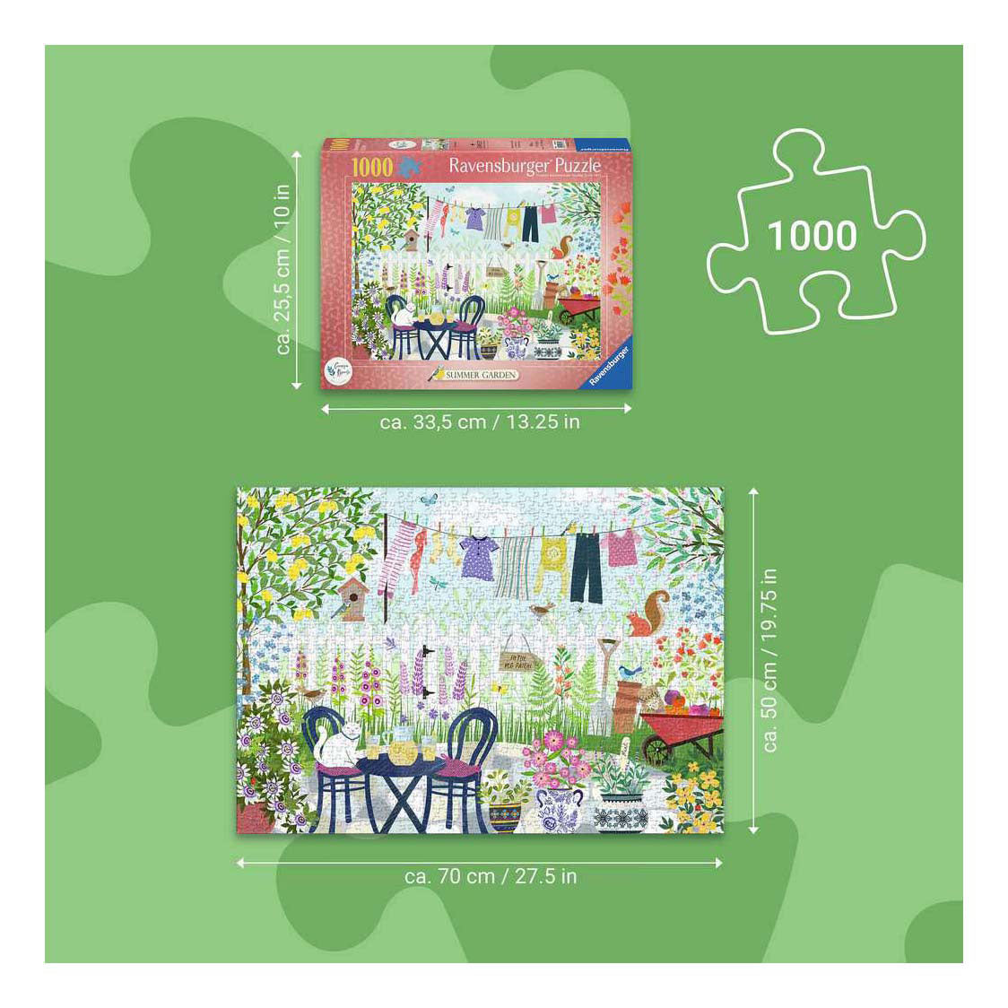 Ravensburger Jigsaw Puzzle Summer Garden - 1000 Pieces