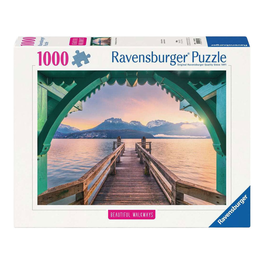 Ravensburger Jigsaw Puzzle - Footbridge at Lac d'Annecy - 1000 Pieces