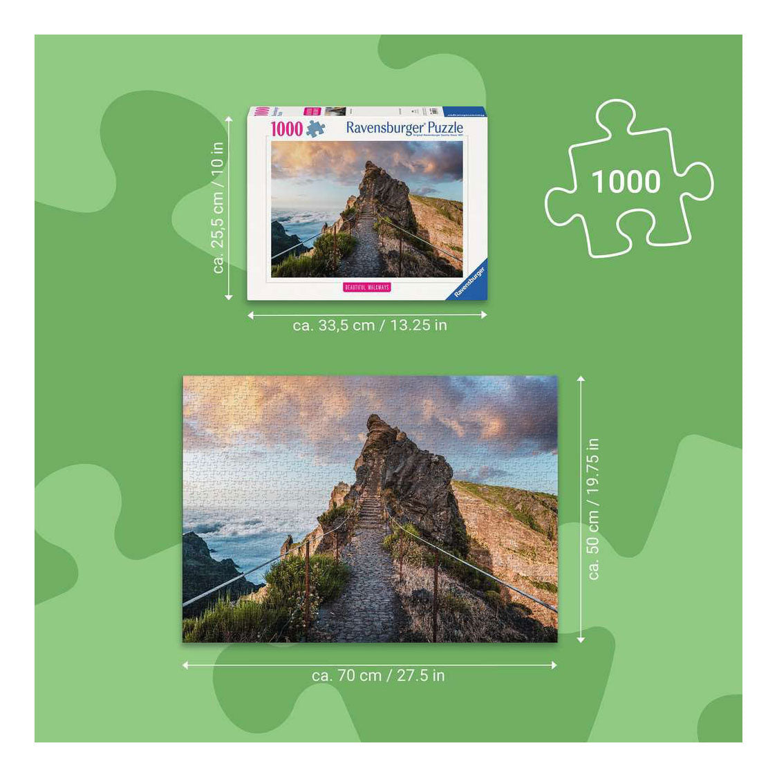 Ravensburger palapeli polku taivaaseen - 1000 kpl.
