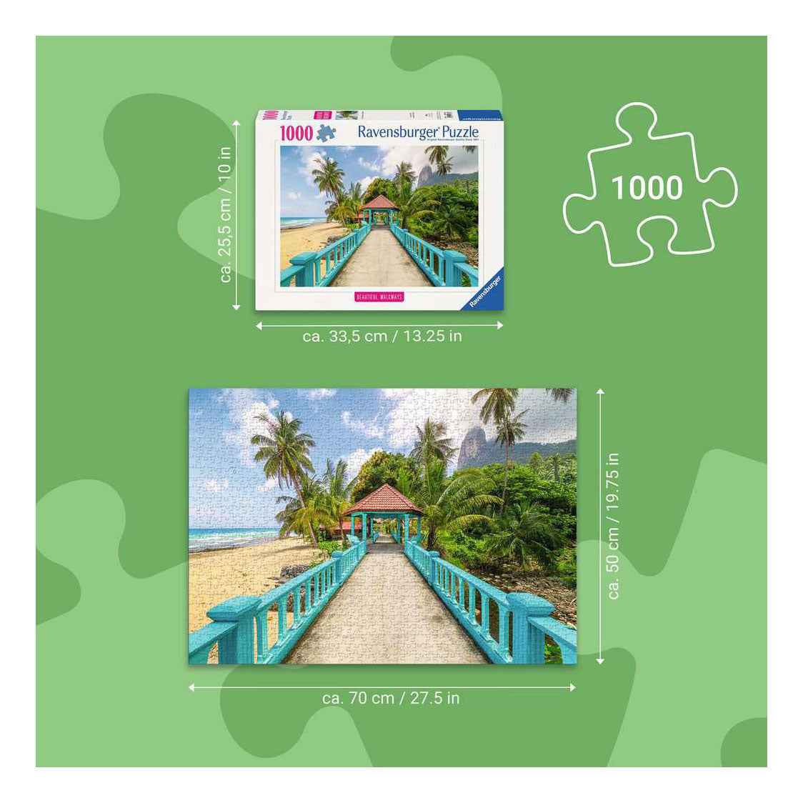 Ravensburger Jigsaw Puzzle Colorful Bridge in Malaysia - 1000 pcs.