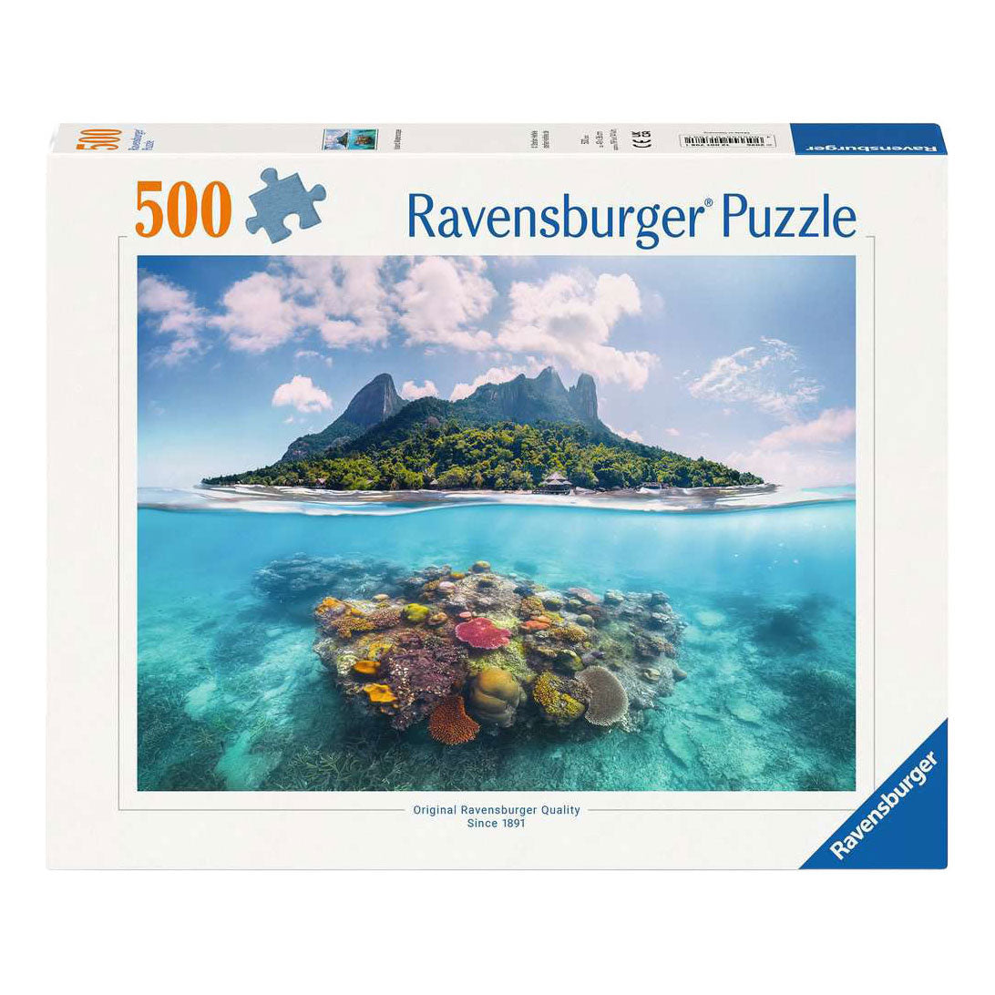 Ravensburger galvosūkių salos vandens peizažas