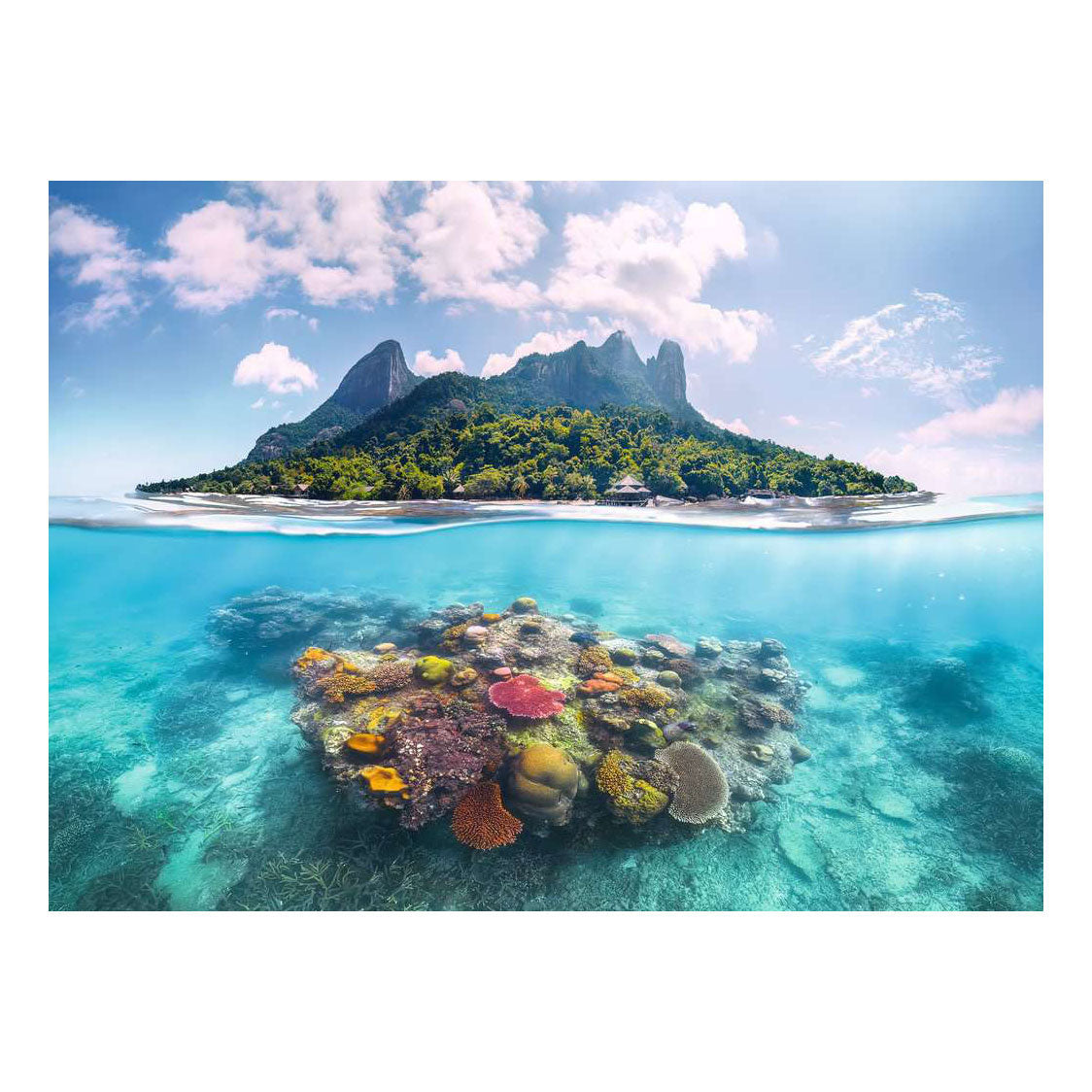 Ravensburger galvosūkių salos vandens peizažas