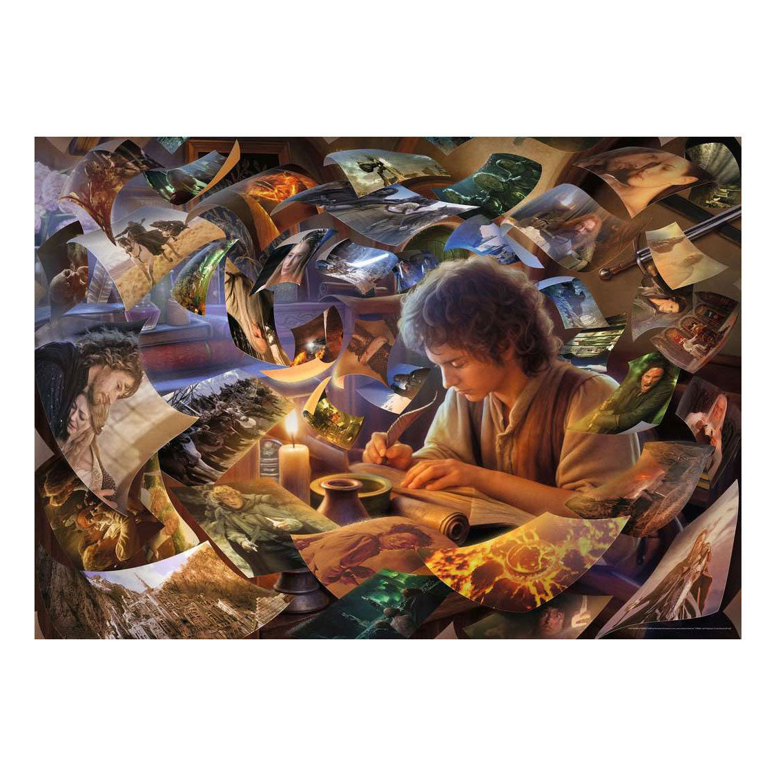 Ravensburger Jigsaw Puzzle Lord of the Rings Frodo's Journey - 1000 pieces.