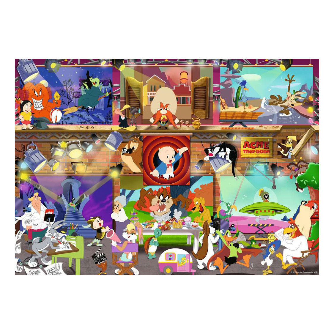 Skladačka Ravensburger Looney Tunes Studio - 1000 ks.