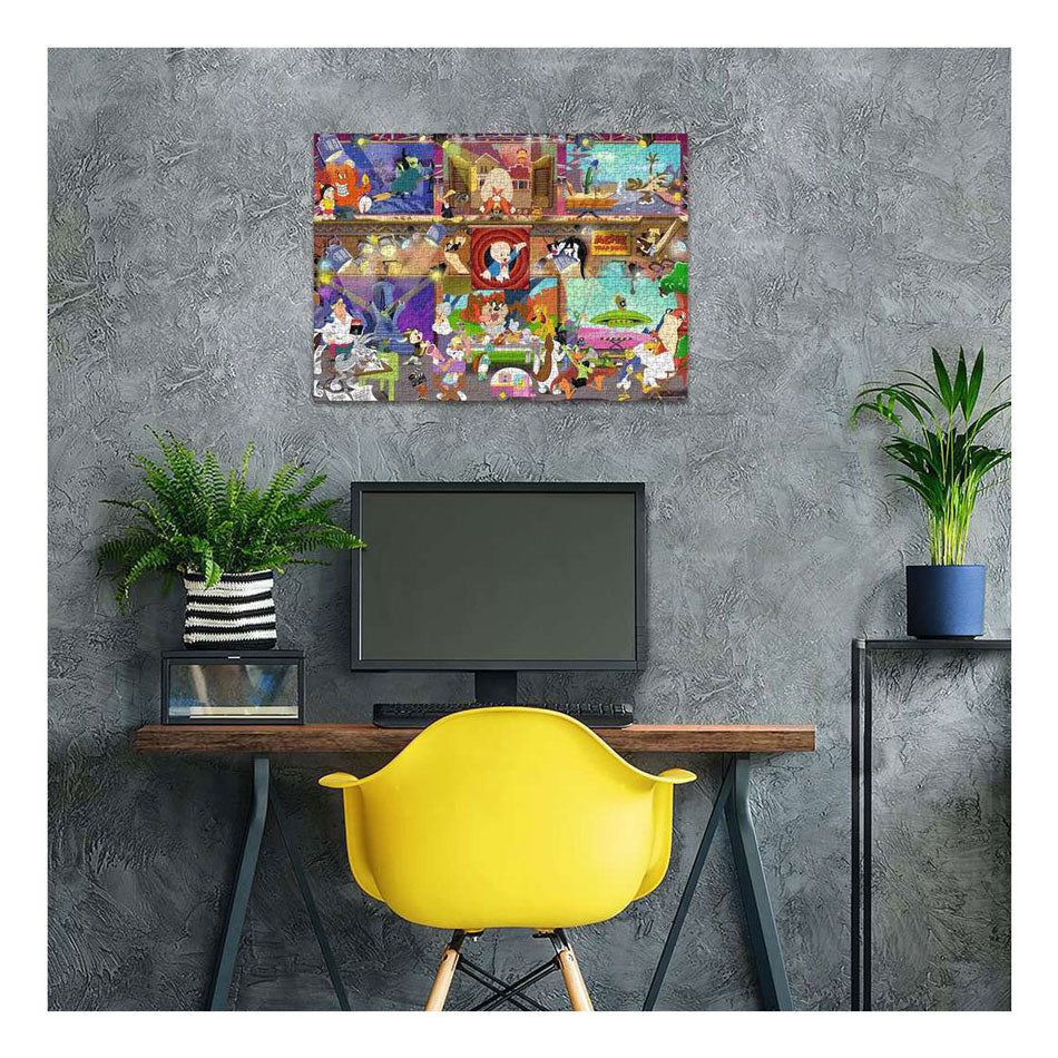 Skladačka Ravensburger Looney Tunes Studio - 1000 ks.