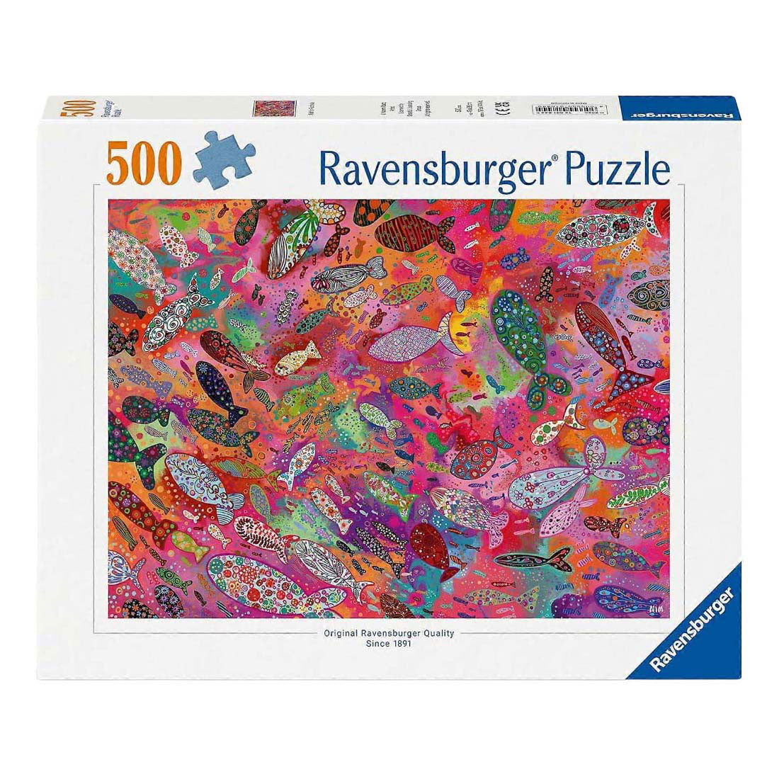 Ravensburger jigsaw puzzle fish in fuchsia - 500 pc.