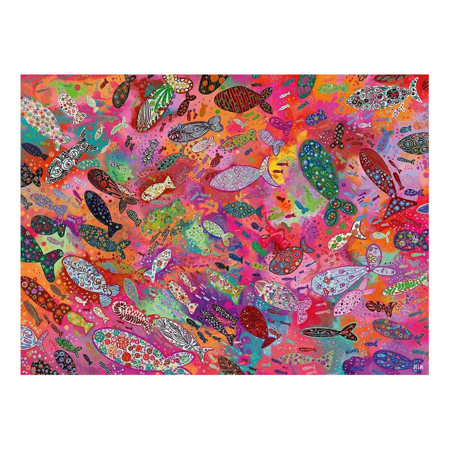 Ravensburger jigsaw puzzle fish in fuchsia - 500 pc.