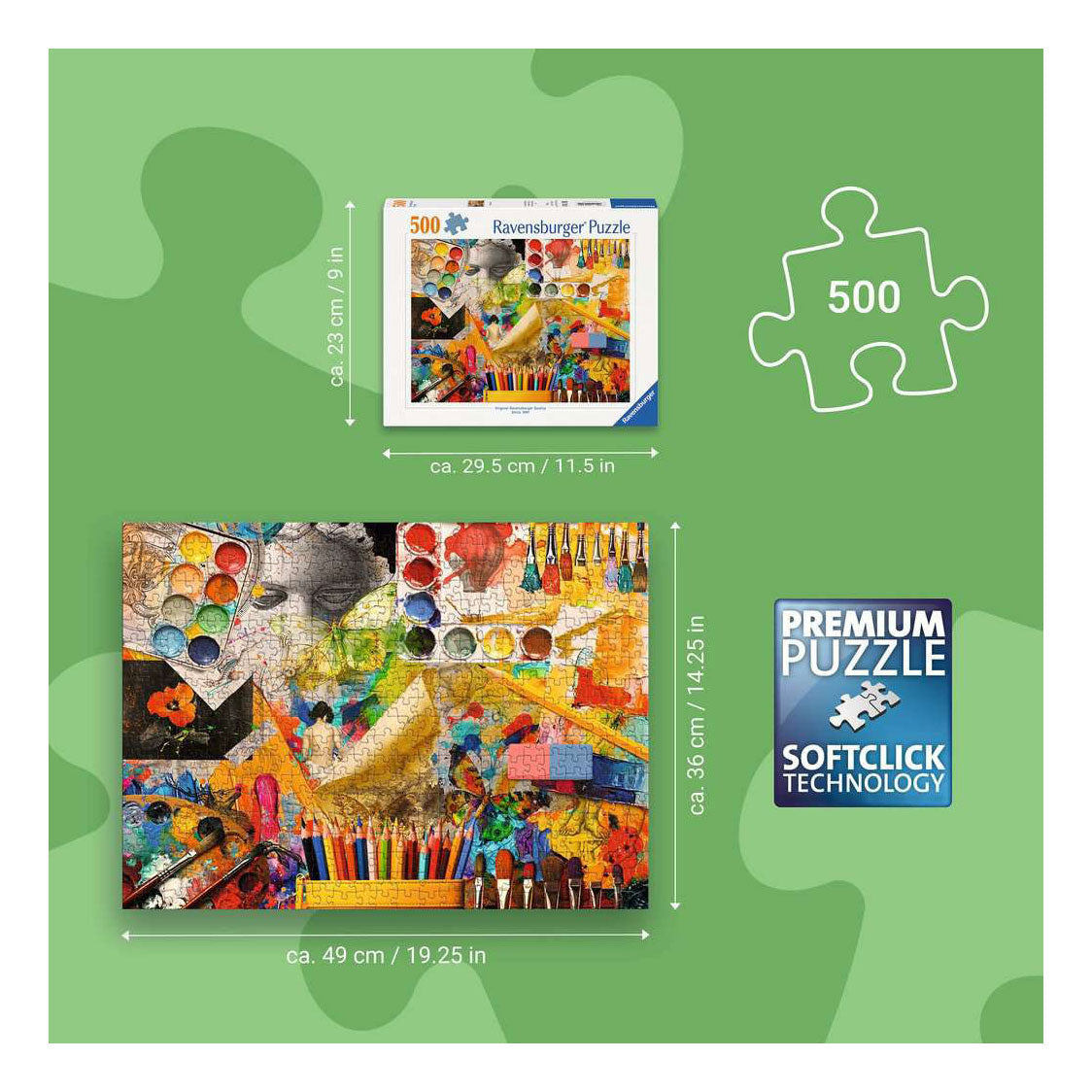 Ravensburger Jigsaw Puzzle Art Studio - 500 pcs.